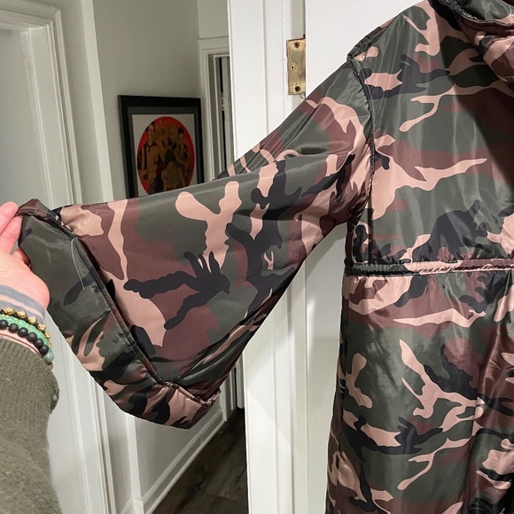 REHAB Oversized Camouflage Kimono Parka Hoodie Jacket 90's size M/L unisex - Picture 7 of 10